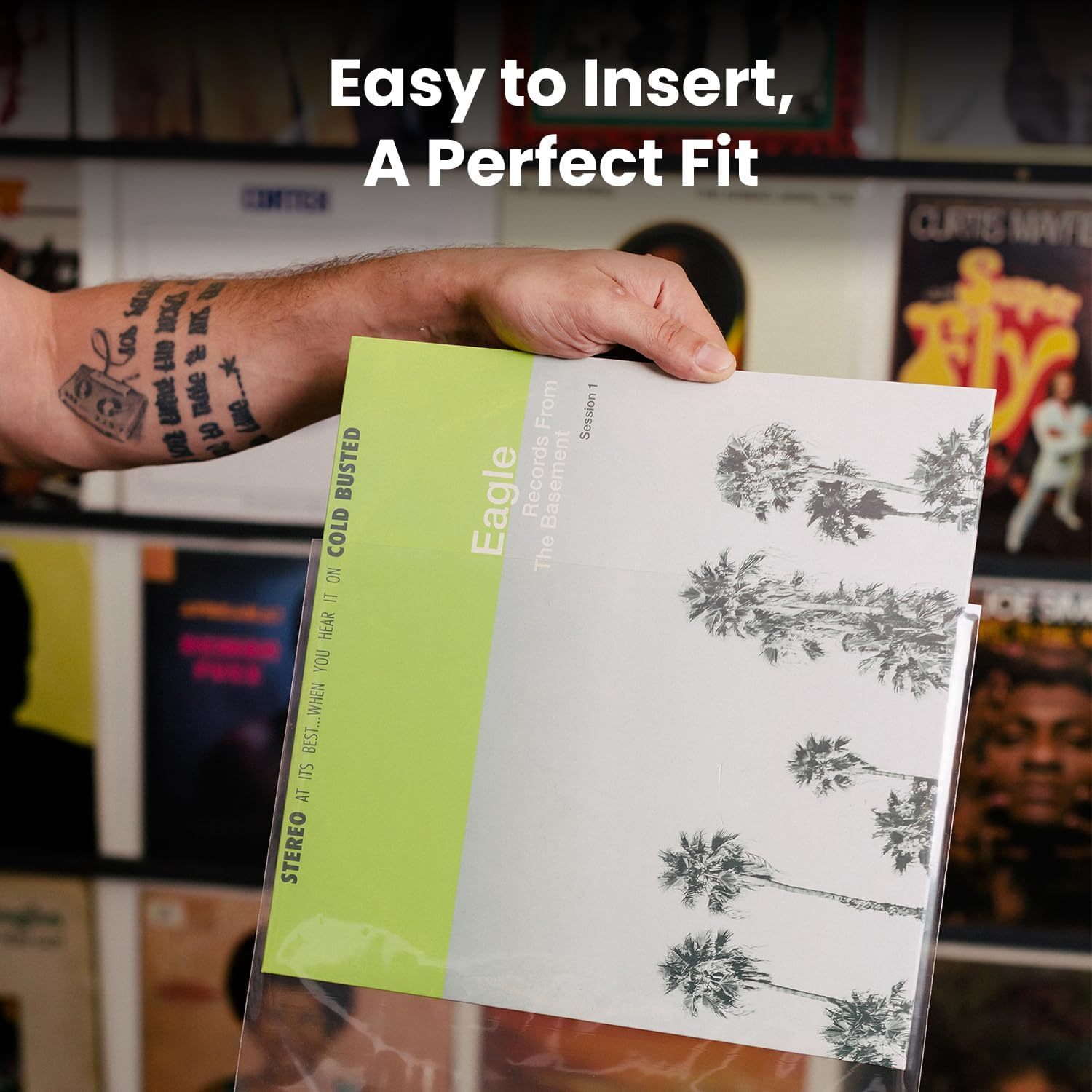 Комплект обложек для виниловых пластинок, совместимый с обложками для одиночных и двойных LP-альбомов, прозрачный пластиковый материал, обеспечивает надлежащую защиту для вашей коллекции LP. Доступен в упаковках по 30/50/100 штук.