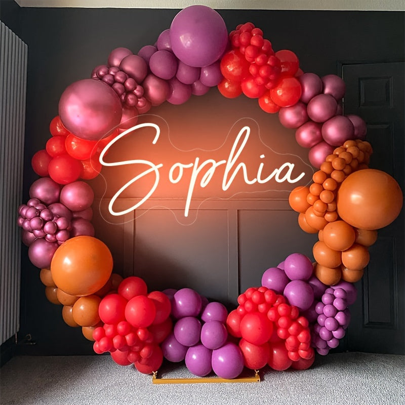 Letrero de neón LED personalizado para bodas, cumpleaños y fiestas. Eficiente en energía, fácil de instalar, idea de regalo