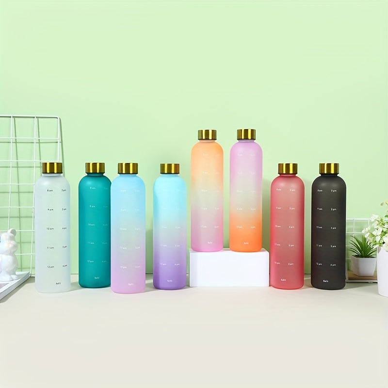 Frosted Plastic Water Bottle 32oz for Camping Hiking Fitness and Home