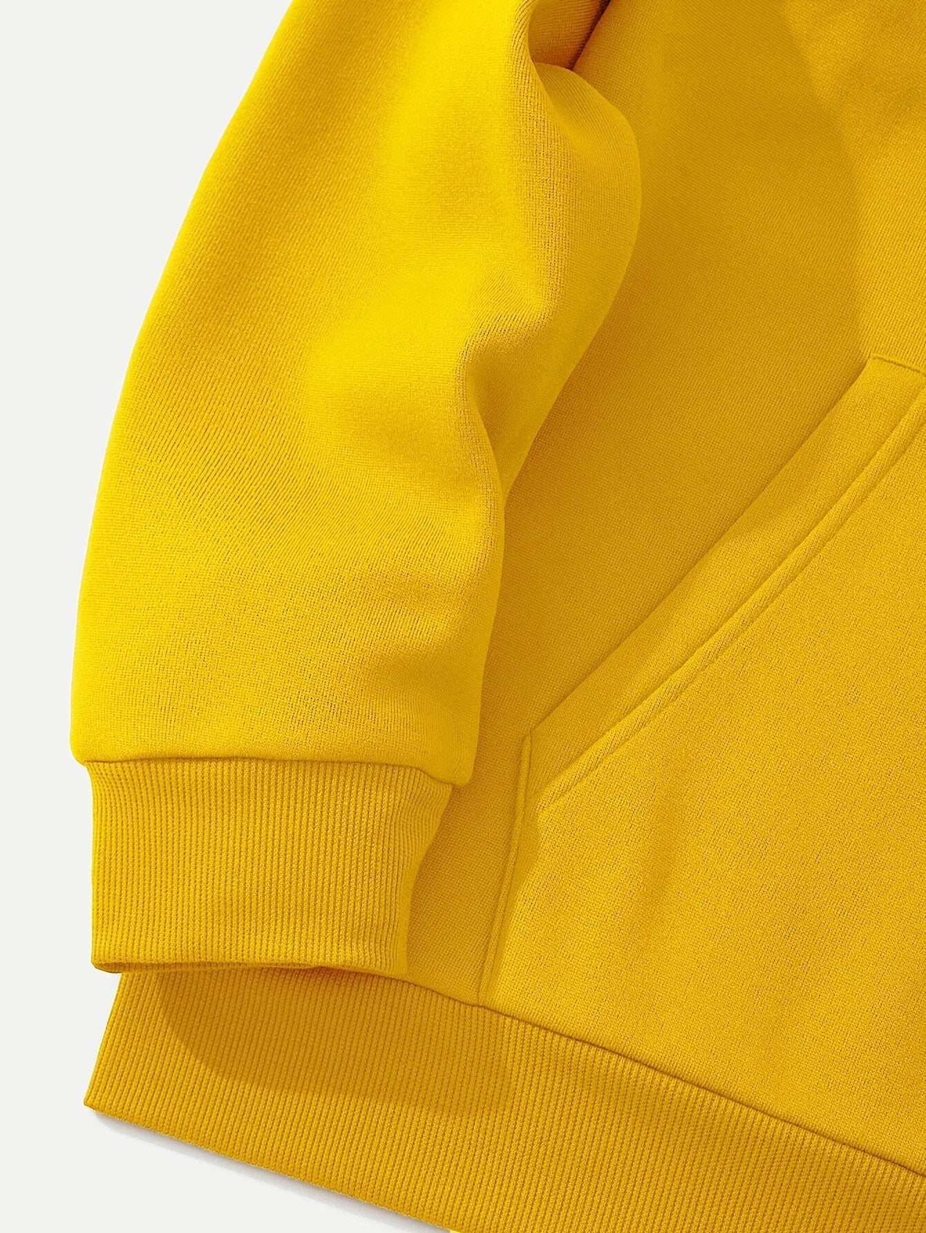 Men's Casual Hoodie with Hooded Collar, Polyester, Solid Color, Regular Fit