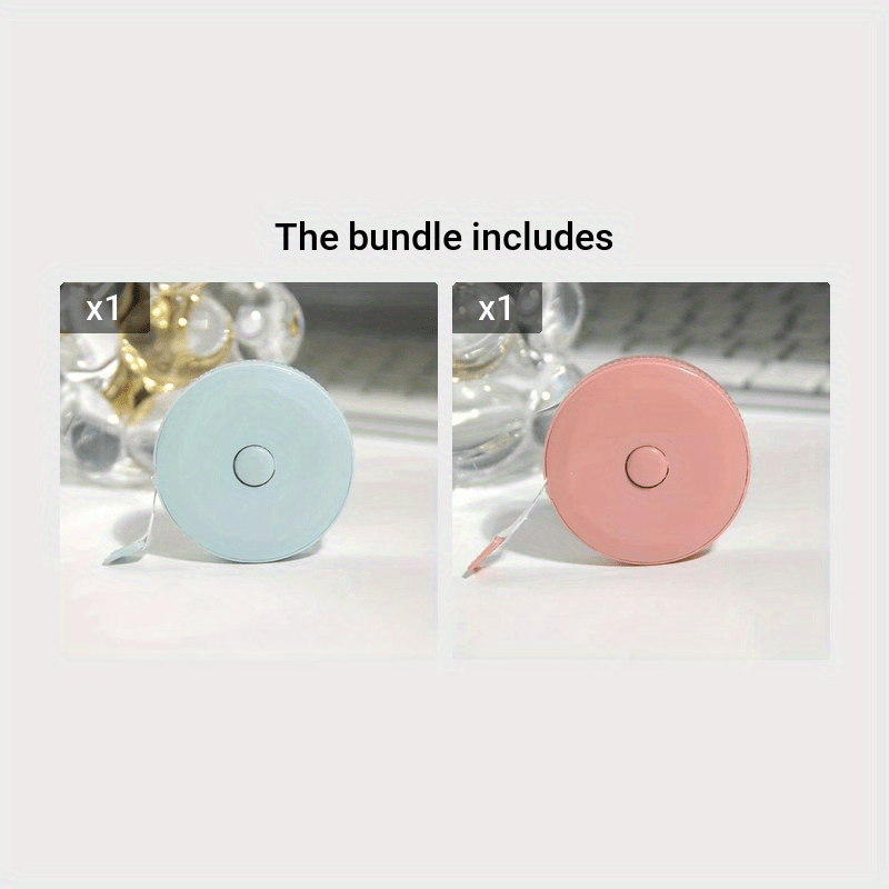 Mini Tape Measure for Adults - Compact Portable 59 Inch Scale in Pink Blue Green