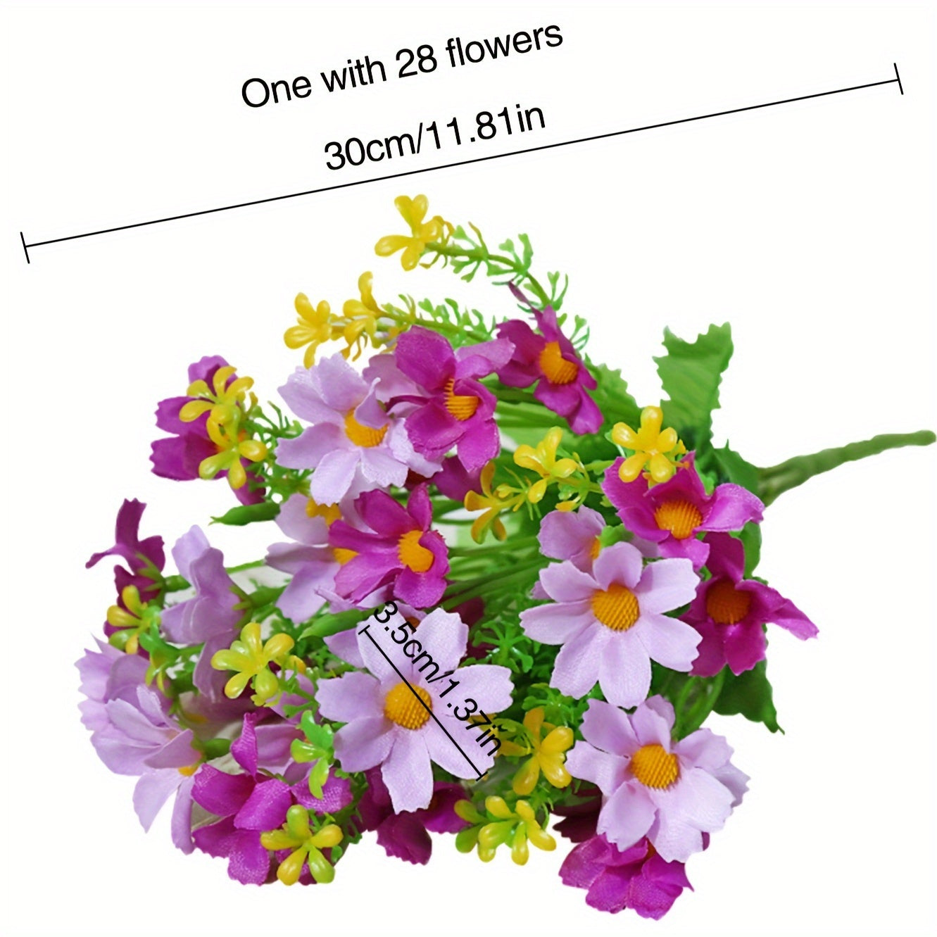 Artificial Daisy Flower Bouquets with Multiple Heads for Home Decor and Weddings