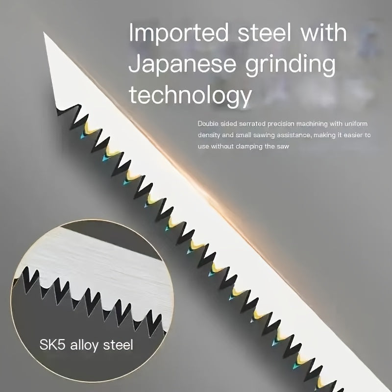 Handheld Pruning Saw Steel Blade 35cm Garden Tree Branch Wood Cutting Tool