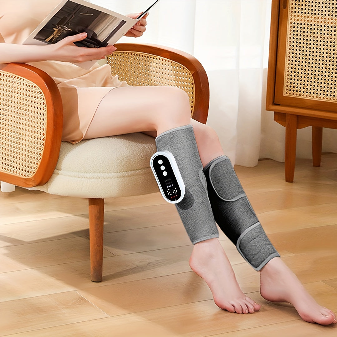 Calf Air Compression Massager with Heat 3 Modes Rechargeable Battery