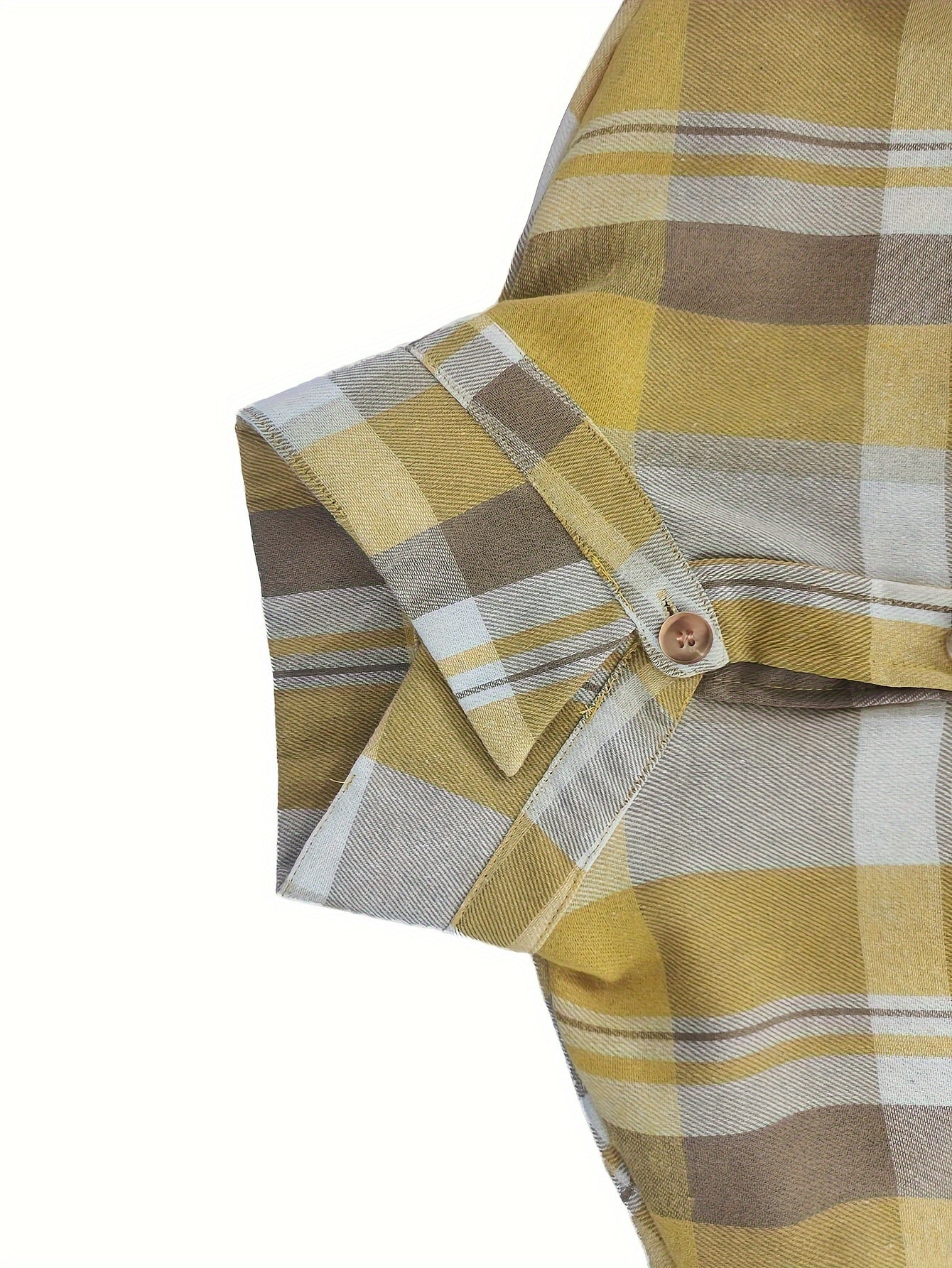 Women's Casual Plaid Long Sleeve Shirt Polyester Fall Winter Button Woven