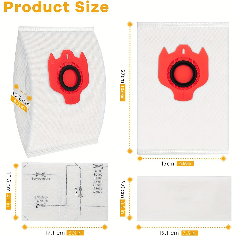 Set of 20 Polycarbonate Vacuum Bags for Canister Vacuums Compatible with AirClean 3D Efficiency Models