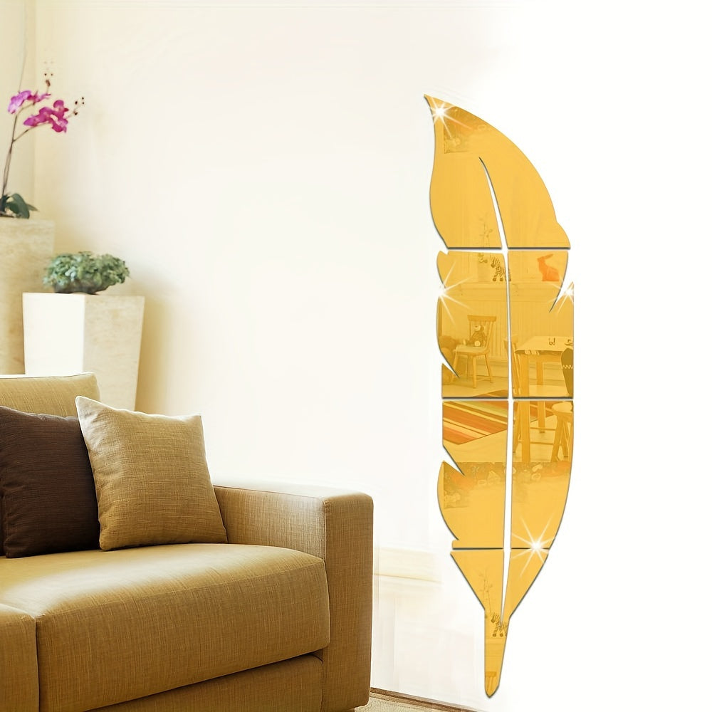 Feather Wall Sticker for Modern Home Decor Decorative Wall Art