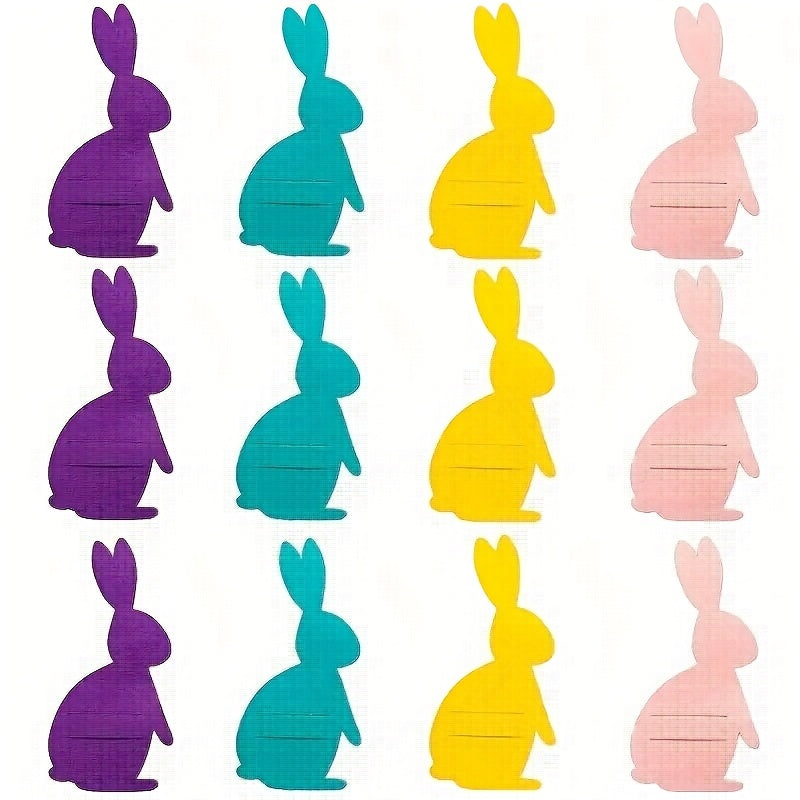 Easter Rabbit Felt Storage Bags for Tableware and Placemats Pack of 12