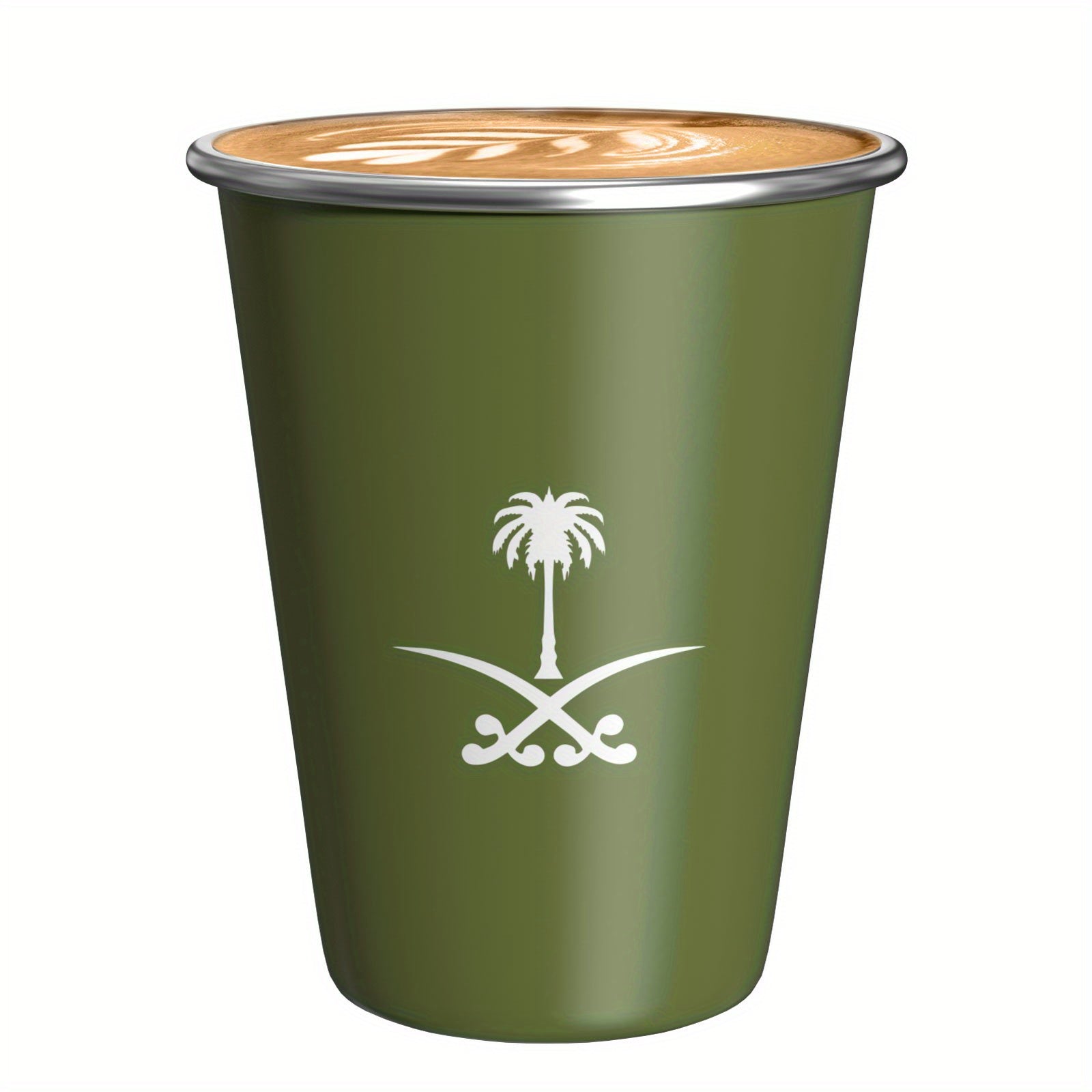 350ML Insulated Stainless Steel Water Bottle with Saudi Arabia Emblem for Outdoor Camping and Gifts