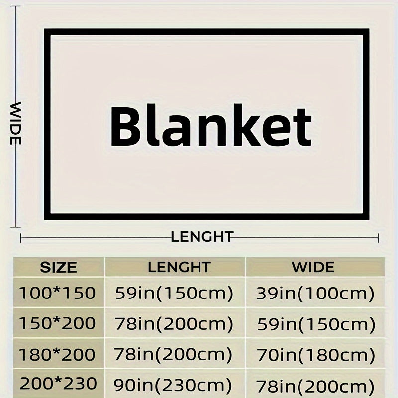 Yumshoq va qulay plush ko'rpa, plaid naqshiga ega, sayohat, divan, yotoq va uy bezatish uchun mukammal.