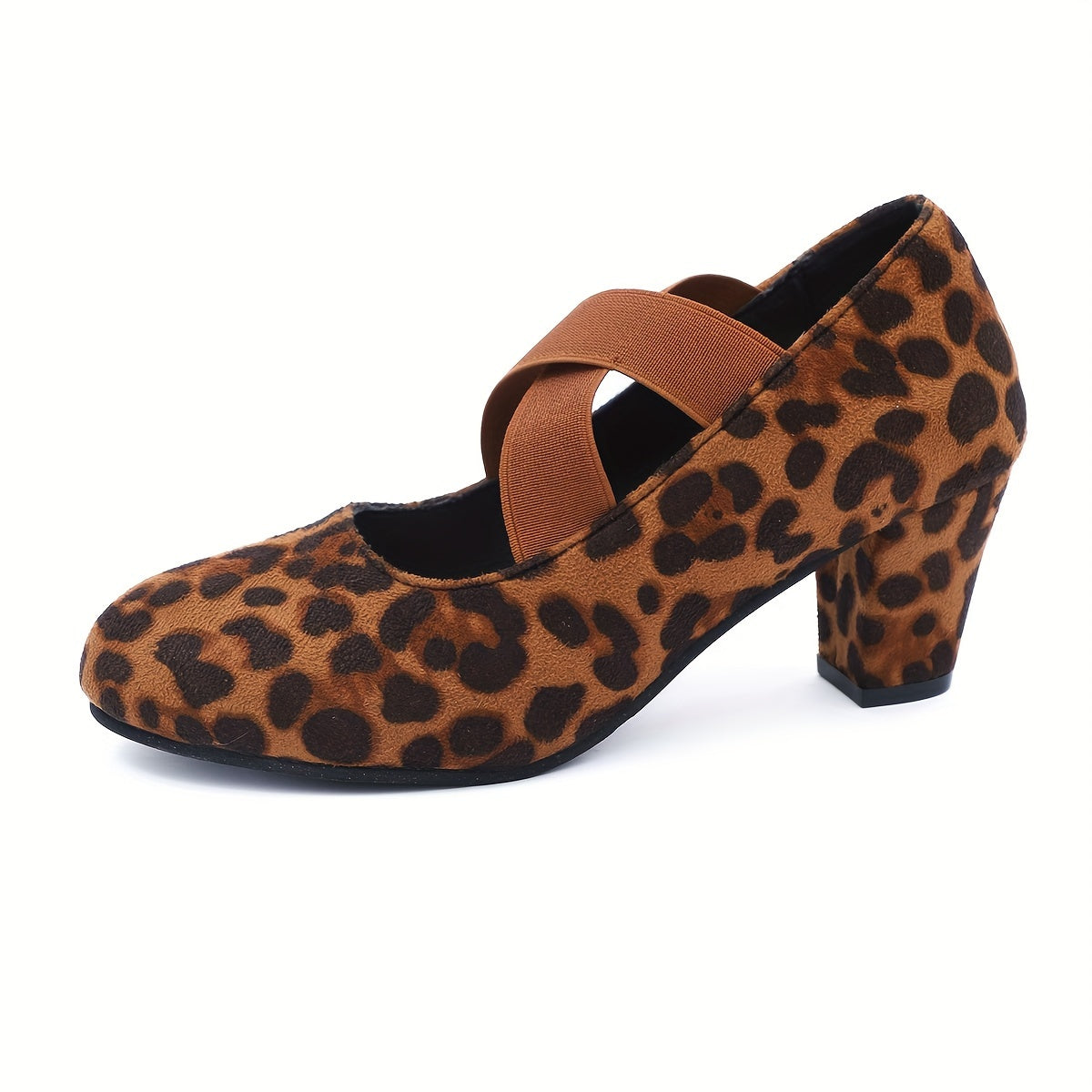 Women's Cross Strap High Heels Casual Shoes Size 7-9