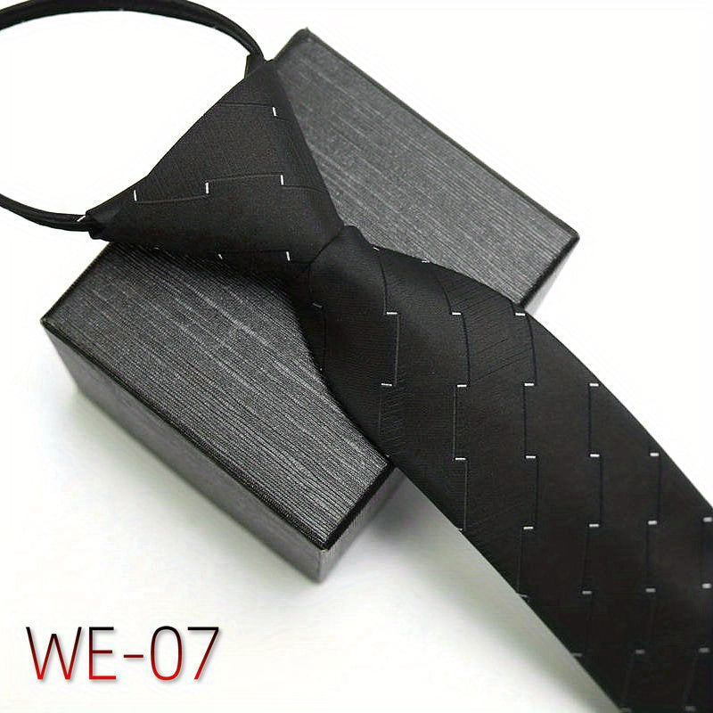 Men's Business Tie 7cm High-Density Striped Casual Formal Wedding Engagement