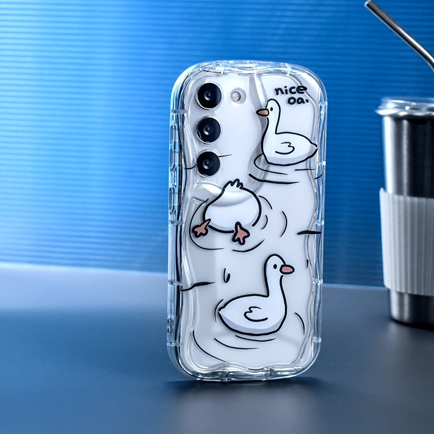 Cute Cartoon Shockproof Transparent TPU Phone Case for Samsung Galaxy S23 S24 Plus Ultra A15 A14 A13 A25 A24 A23 A35 A34 A33 A54 A55