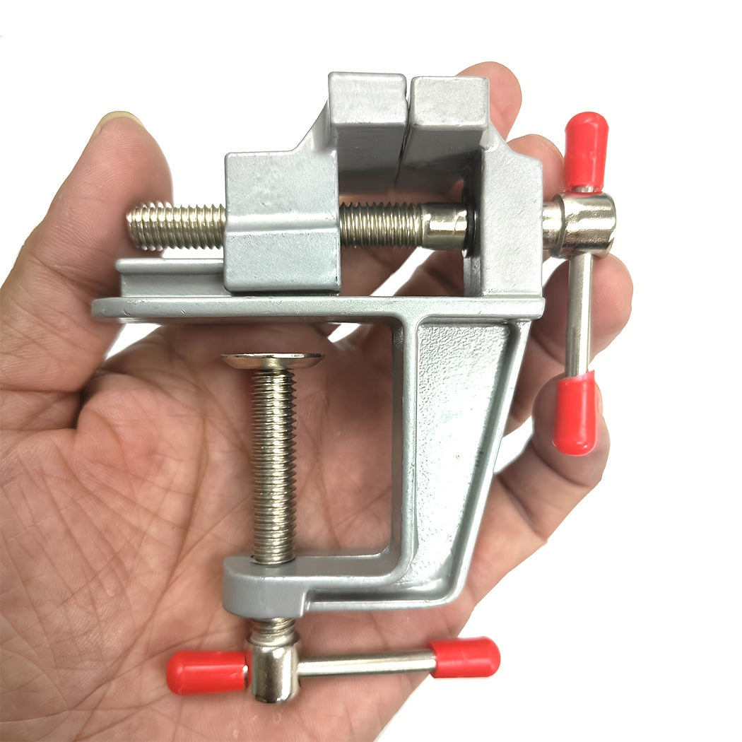 Mini Aluminum Alloy Bench Vise Small Table Clamp for Woodworking Jewelry Crafting