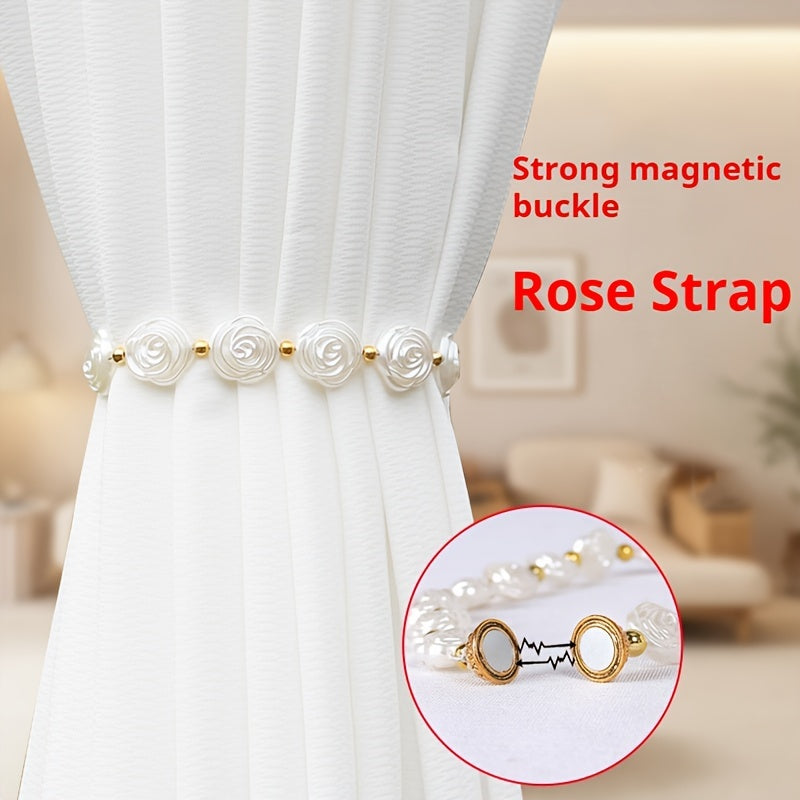 Set of 2 Magnetic Curtain Tiebacks for Bedroom and Living Room Decor