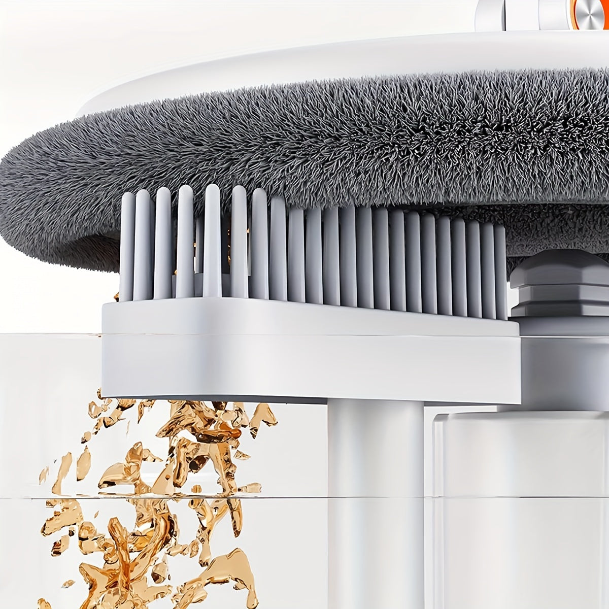 Spin Mop and Bucket System with Microfiber Pads and 3 Mop Heads