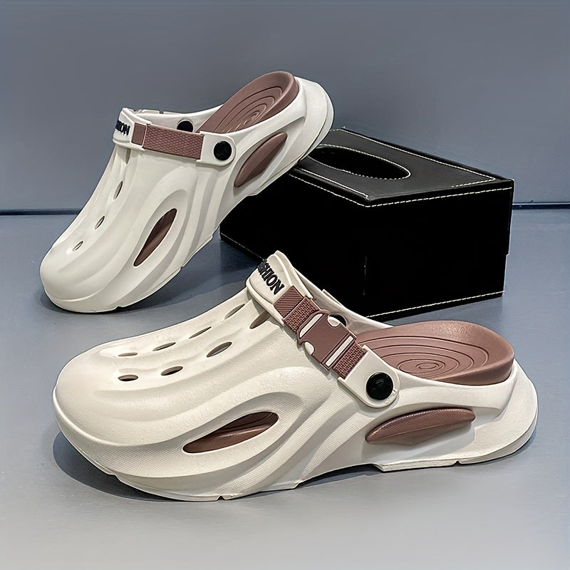 Women's Breathable EVA Clogs with Non-Slip Sole, Adjustable Strap, Summer Outdoor