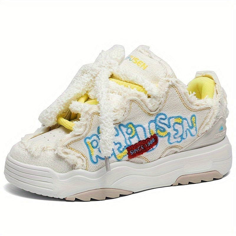 Women Casual Tassel Sneakers Microfiber All-Season Low Top Lace-Up Shoes