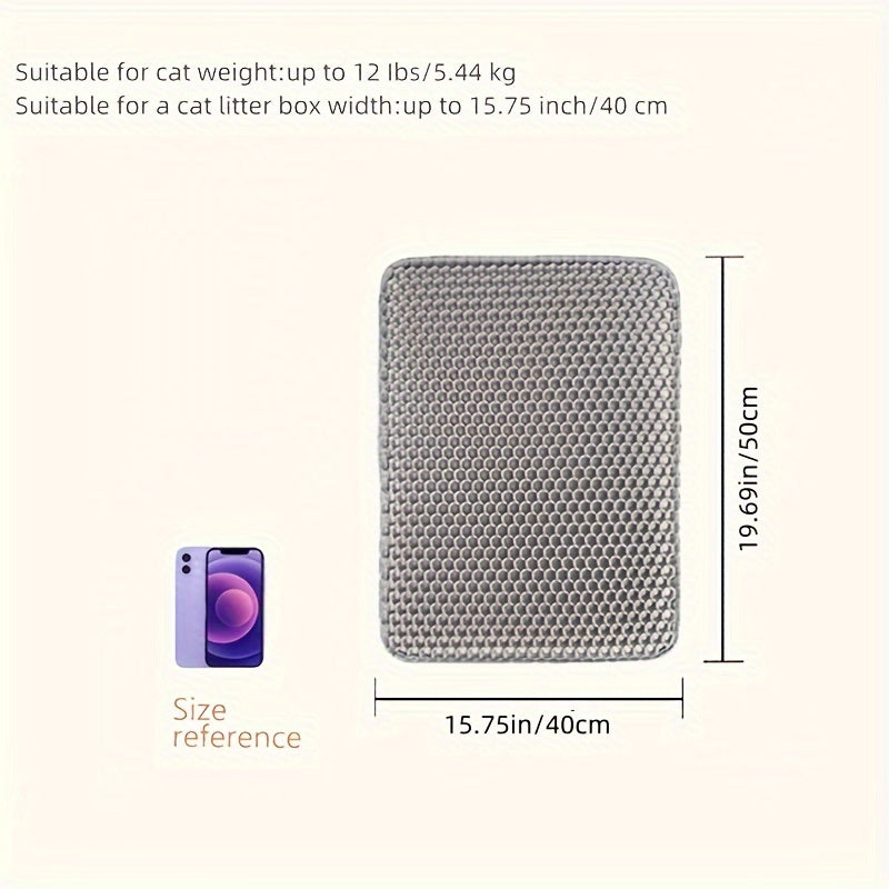 Double Layer Waterproof Cat Litter Mat Extra Large EVA PP Traps Litter Easy to Clean