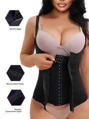 Неопреновый корсет для живота с открытым бюстгальтером для моделирования, корректирующее белье для похудения