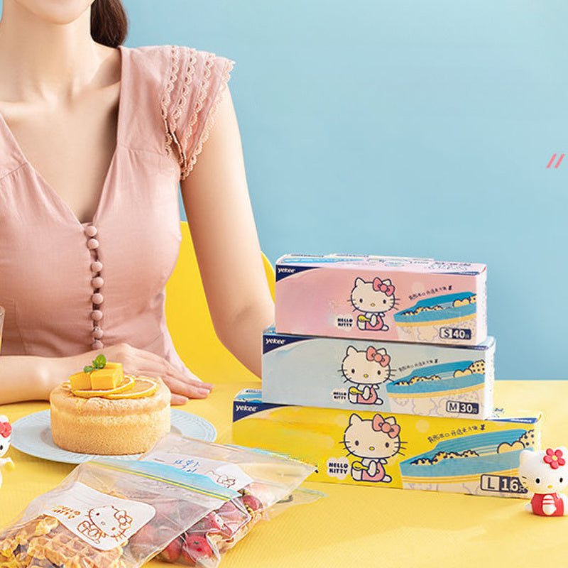 Self-Sealing Food Storage Bags Airtight Transparent Kitchen Organizer 1pc