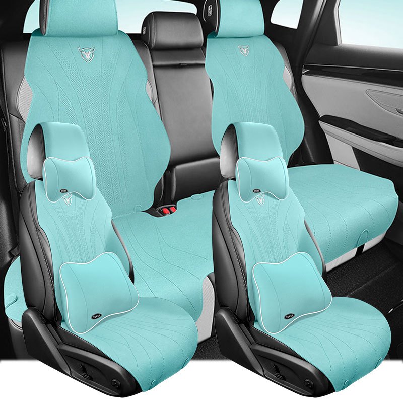 Universal Faux Leather Car Seat Covers for 5 Seats All-Season Durable Breathable