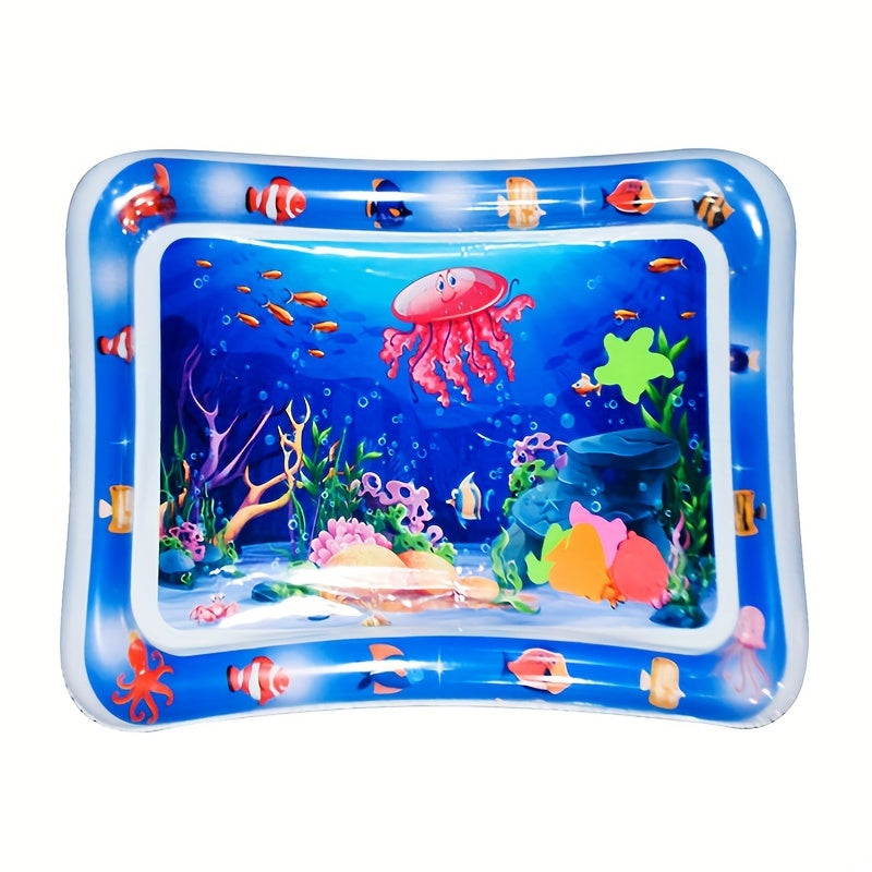 Inflatable Marine Life Play Mat for Babies and Travel PVC Crawling Mat