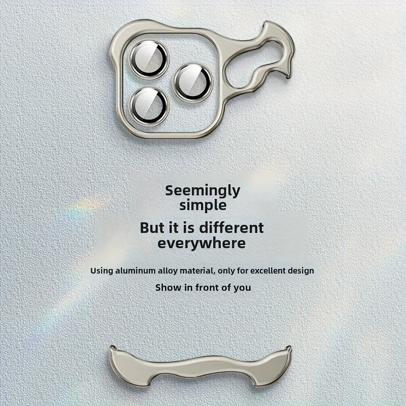 Havo sinfi alyuminiy qotishma armor telefon qutisi to'plami iPhone 14/15 seriyalari uchun shokga chidamli kamera himoyasi