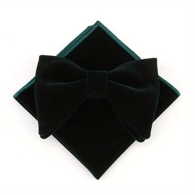 Men's Bow Tie and Pocket Square Set for Weddings Parties and Gifts