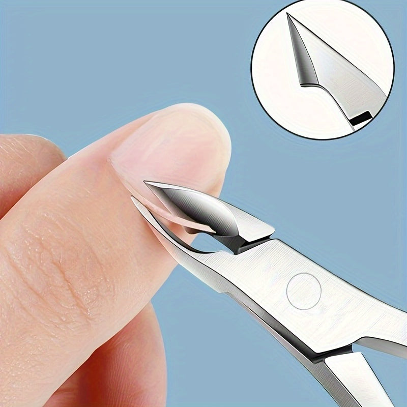 Unisex Stainless Steel Cuticle Nipper Dead Skin Remover Manicure Tool