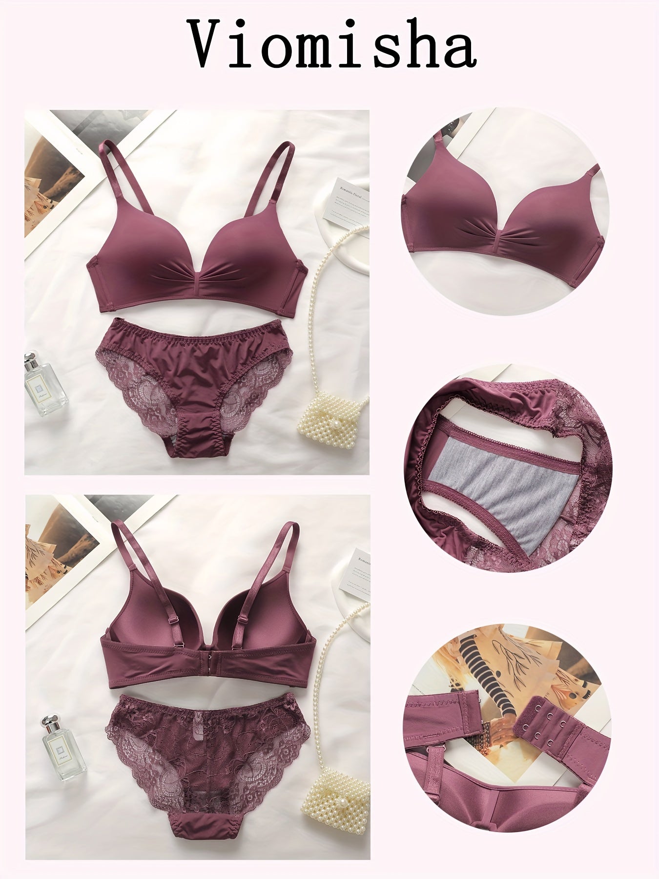 1 комплект бесшовного беспроводного бюстгальтера и трусиков, женское сексуальное нижнее белье и трусы