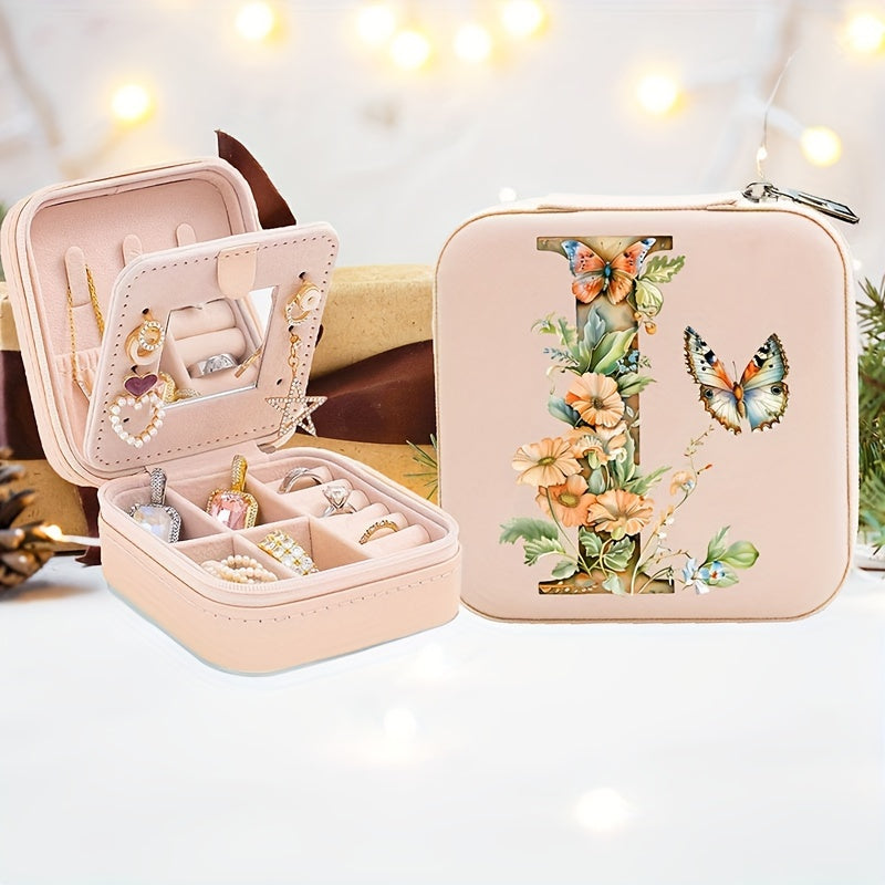 Yolgʻon charm bilan shaxsiylashtirilgan alfavitli flip-top bilan qoplangan, soʻzma-soʻz qoplangan va taqinchoqlarni saqlash uchun quti