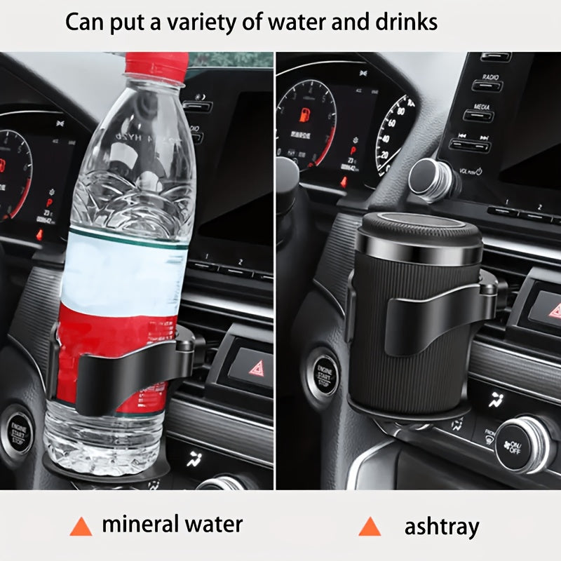 Adjustable PVC Car Cup Holder for Water Bottles and Cans with 1kg Capacity
