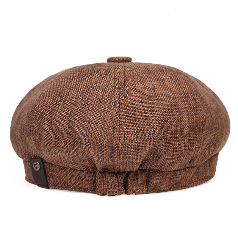 Polyester Newsboy Cap for Men and Women Classic Mature Style Unisex Hat