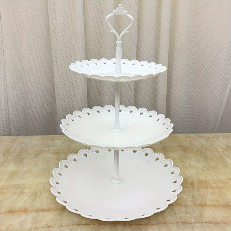 Plastic Dessert Display Tray for Weddings and Parties
