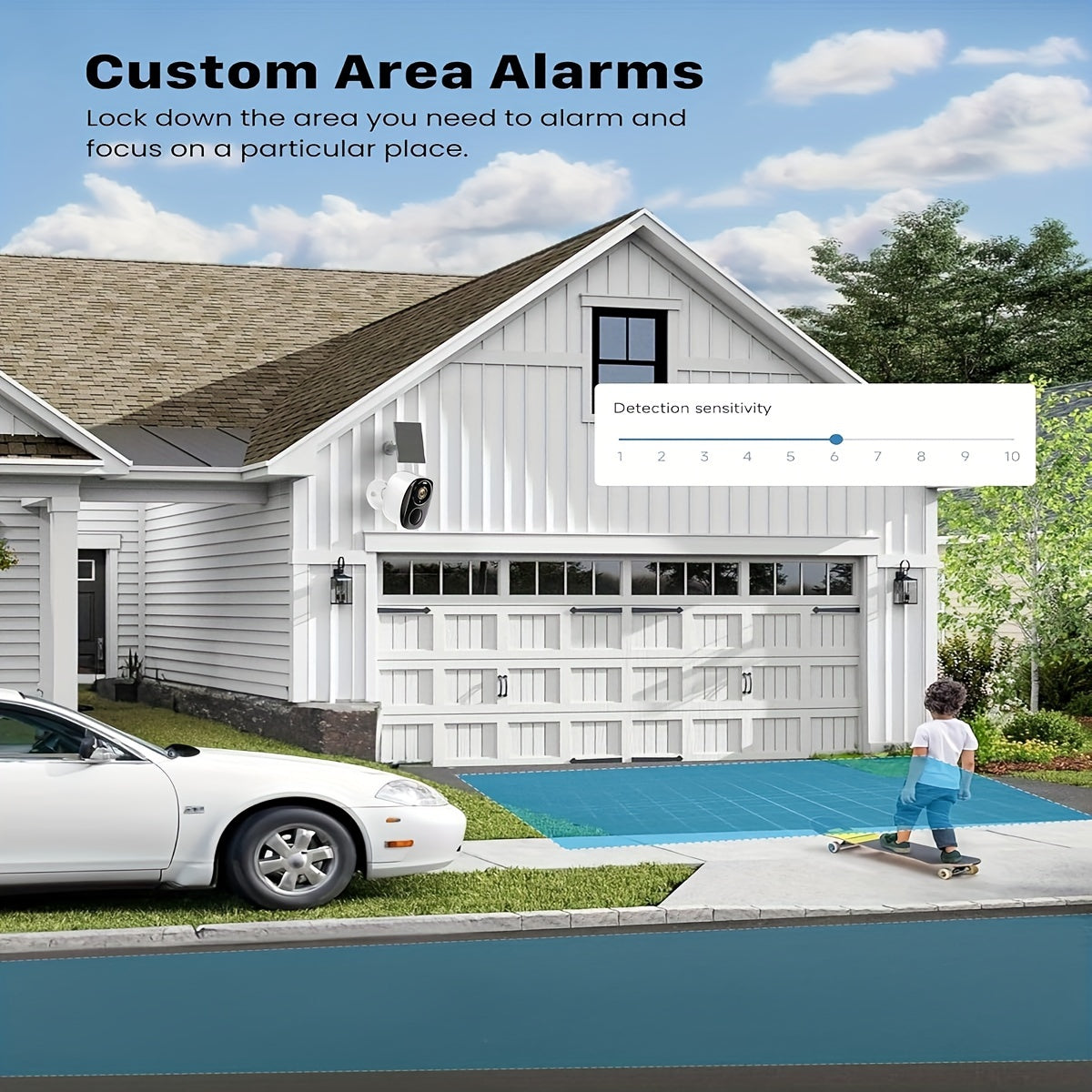 2K Batareya bilan ishlaydigan WiFi xavfsizlik kamerası, PIR harakatni aniqlash, kechqurun ko‘rish va ikki tomonlama audio bilan