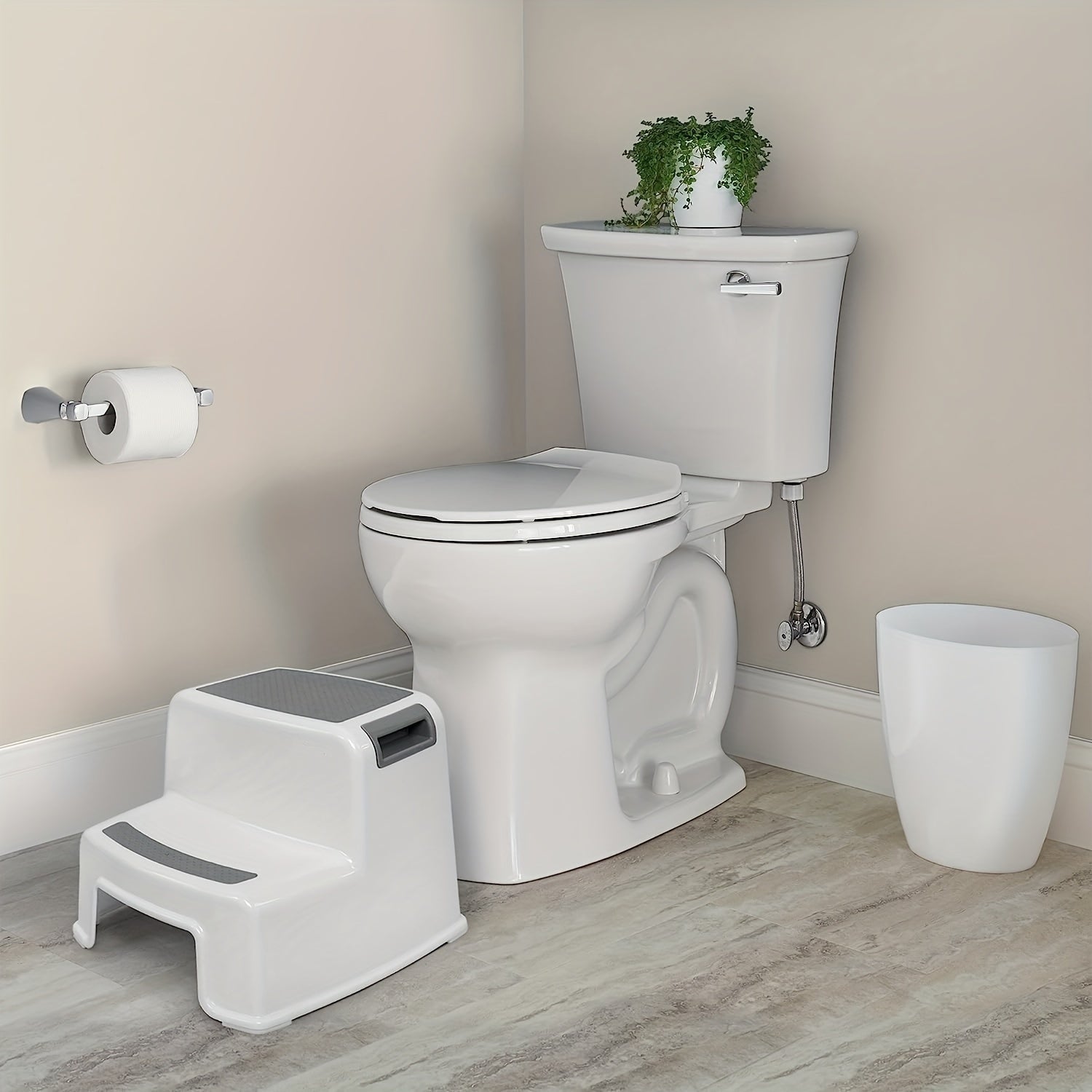 Juego de taburetes de plástico para niños antideslizantes fáciles de limpiar de 3 a 12 años