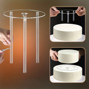 Cake Tier Stacking Kit with Separator Plates and Dowel Rods for Weddings and Baking