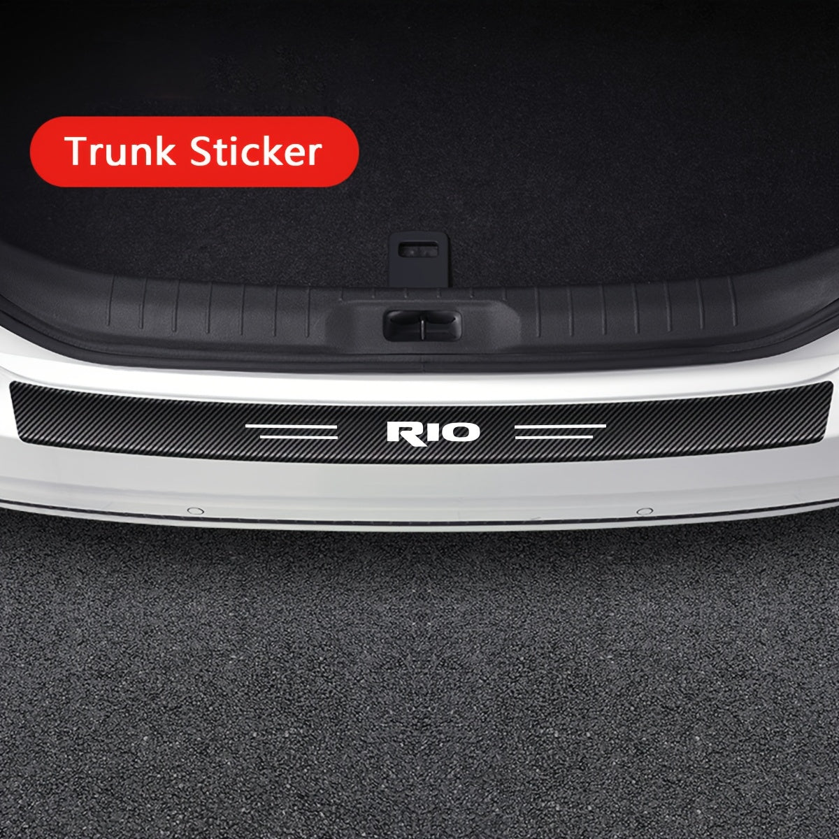 Avtomobil eshigi kirish pedalining himoya stikerlari uchun avtomobil bagajini himoya qilish