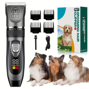 Pet Grooming Kit with Low Noise Trimmer and Power Indicator Light for Dogs Cats and Pets