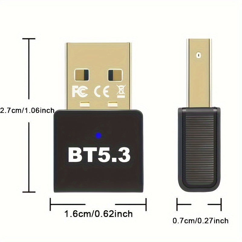 Wireless USB Adapter for PC, Headset, Keyboard, Mouse, Speakers, Plug and Play, Windows 11/10/8.1 Compatible