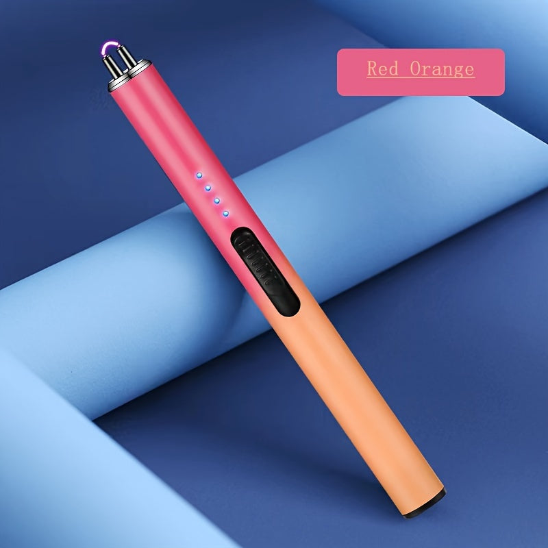 Gradient Color Arc Lighter USB Rechargeable Electric Candle Gas Stove