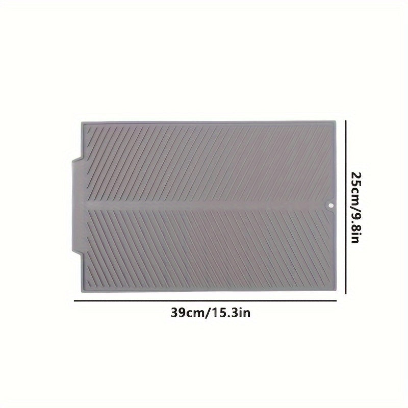 Large Silicone Dish Drying Pad Heat-Resistant Absorbent Countertop Mat
