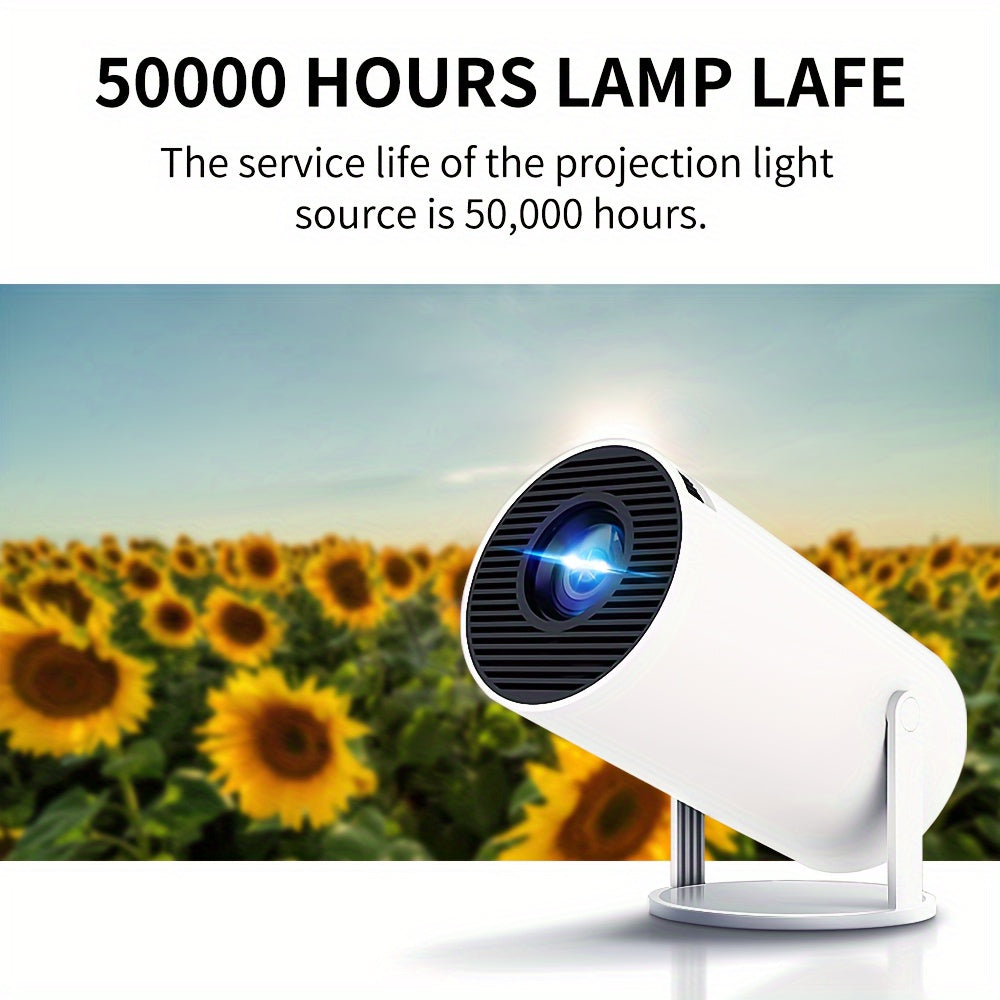 Android Mini Projector 4K Support Dual WiFi6 260 ANSI Lumens Portable Home Theater