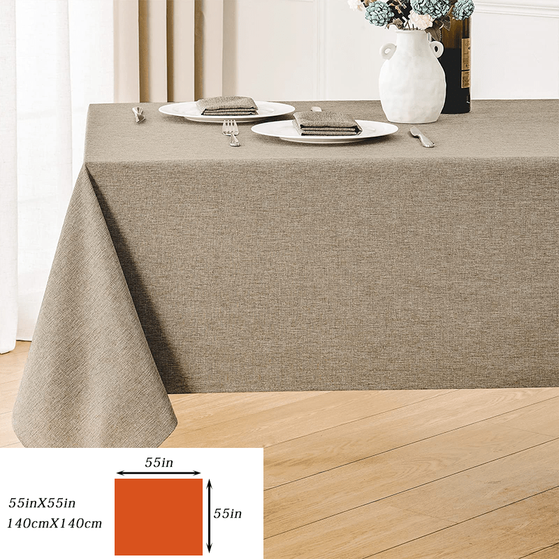 Polyester Modern Tablecloth for Dining Room Decor