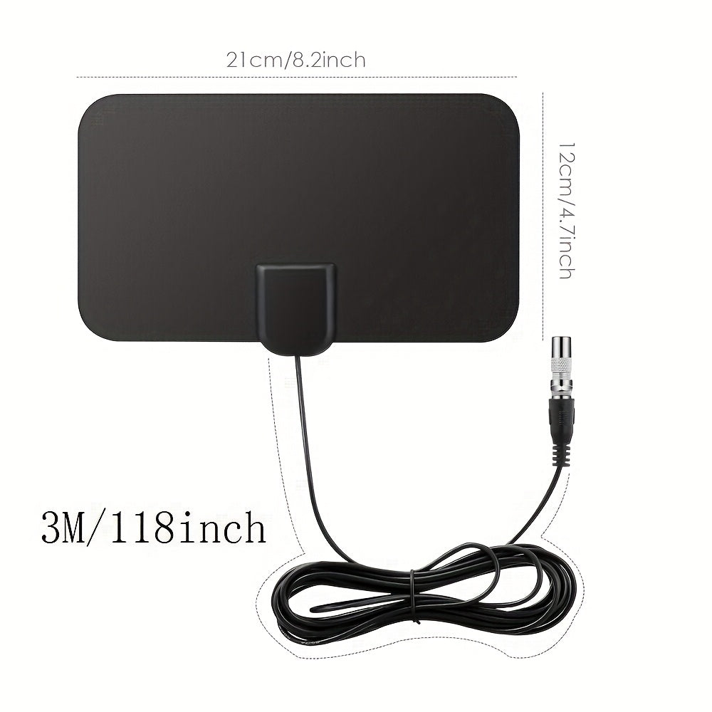 Indoor HD TV Antenna with 50+ Mile Range Signal Booster for 4K and HD Channels