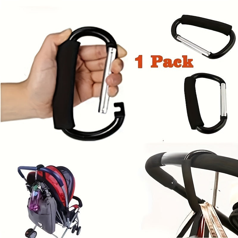 Aluminum Alloy Stroller Hook with EVA Handle for Grocery Shopping and Accessories