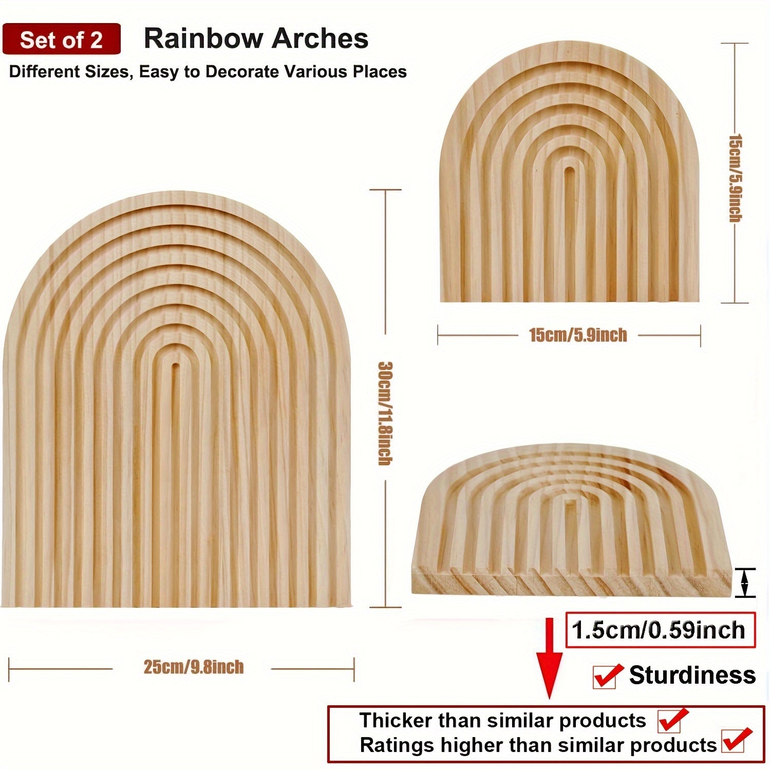 Бохемный деревянный настенный полка и набор украшений для туалетного столика, идеально подходящий для любой комнаты в вашем доме.