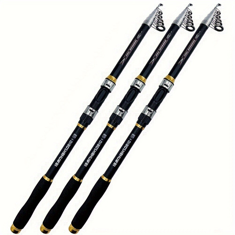 Telescopic Carbon Fiber Fishing Rod for Long-Distance Sea Casting Sturdy Lightweight