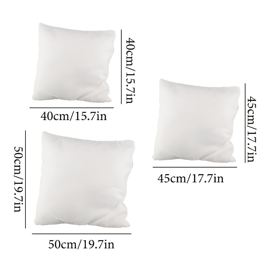 White High-Elasticity Pillow Inserts for Sofa Bed Patio Decor Set of 6